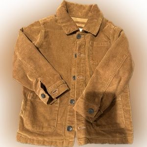 Kids brown corduroy shacket